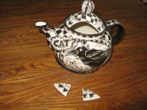 The Chandler Swain Crow/Cat Teapot