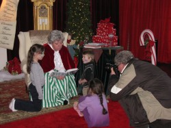 Mrs. Claus reading to the little ones