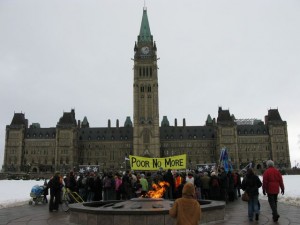 Poor No More Rally on Parliament Hill