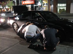 Changing the tire