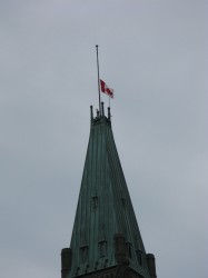 Flag at half-mast